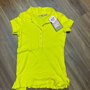 Juicy Couture Bright Yellow Polo Top